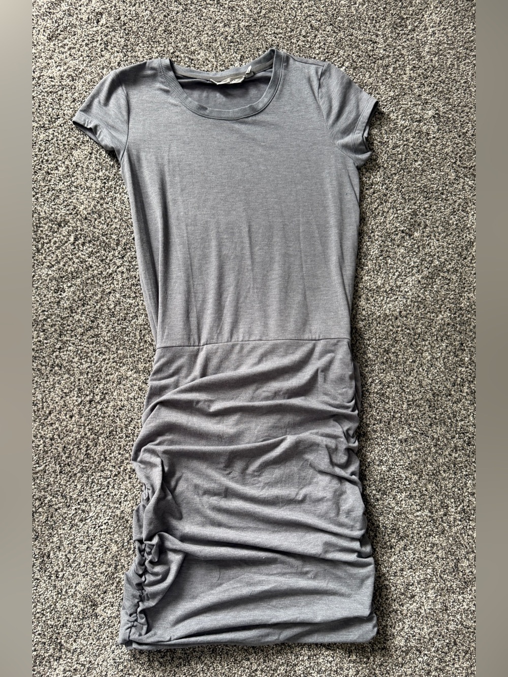 Athleta gray ruched maternity dress in XS #athleisure #ruched #maternity